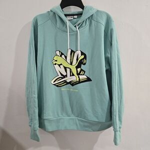 Puma Men's Mint Green Hoodie